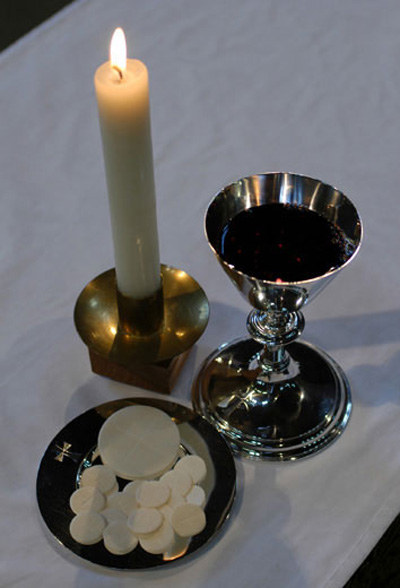 he Bread and Wine used at the Holy Communion